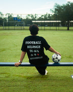 Football Belongs to All Tee Black